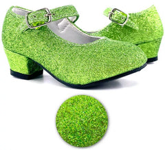 Scarpa Sevillana con tacco Glitter Green nei numeri dal 22 al 41