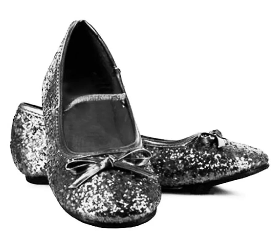 Zapatos Bailarinas Negras Purpurina en números del 22 al 41