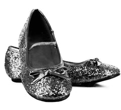 Black Glitter Ballerina Shoes in numbers from 22 to 41
