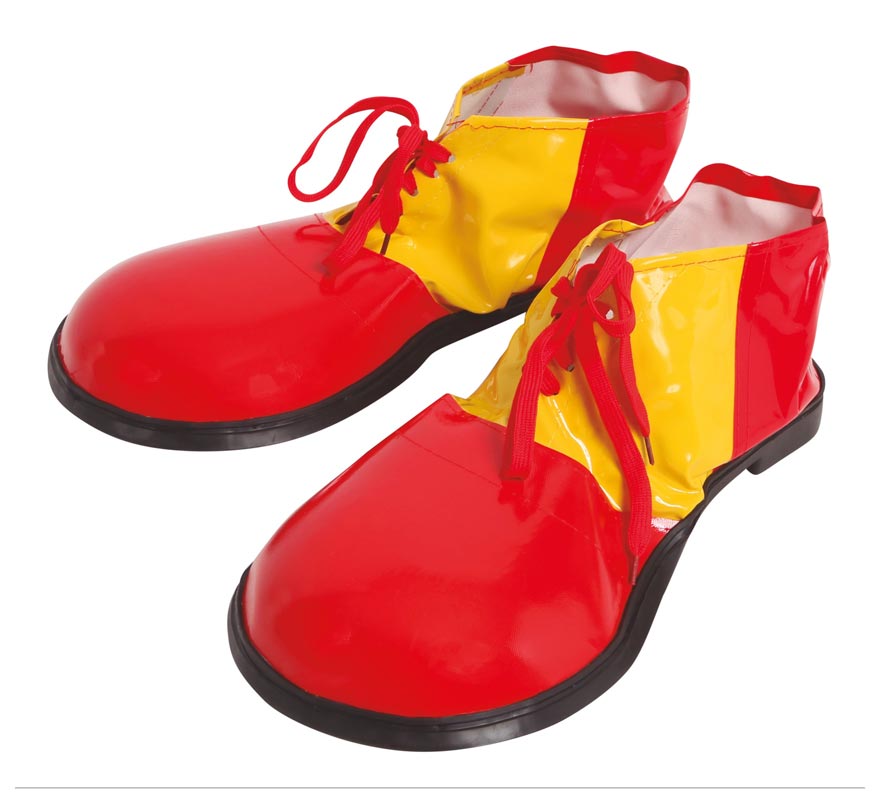 Translation missing: en.Zapatos de Payaso Rojos y Amarillos 35 cm