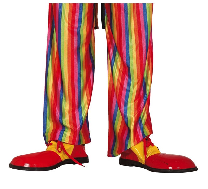 Zapatos de Payaso Rojos y Amarillos 35 cm