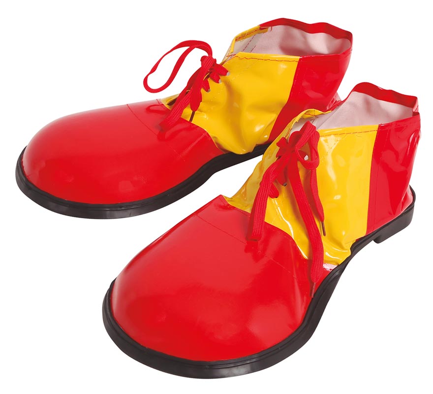 Translation missing: en.Zapatos de Payaso Rojos y Amarillos 35 cm