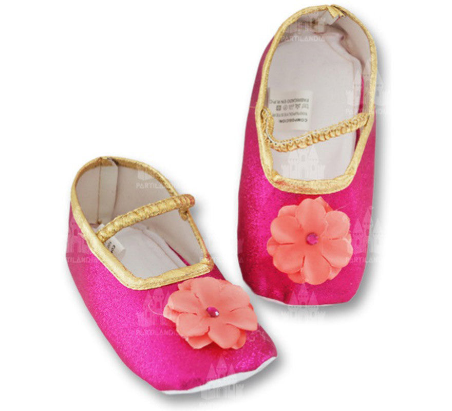 Zapatos Purpurina Princesa Rosa de 18x7 cm