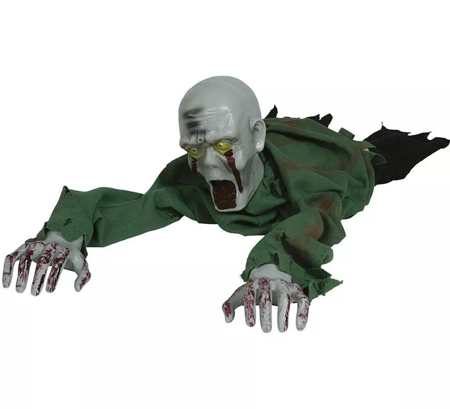 Zombie Arrastrándose con Luz, Sonido y Movimiento 110 cm