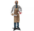 Zombie Asesino con motosierra y base de 130x18x70 cm