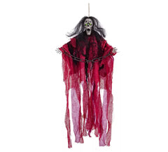 Hanging Zombie with Light, Sound and Movement 30x6x60 cm