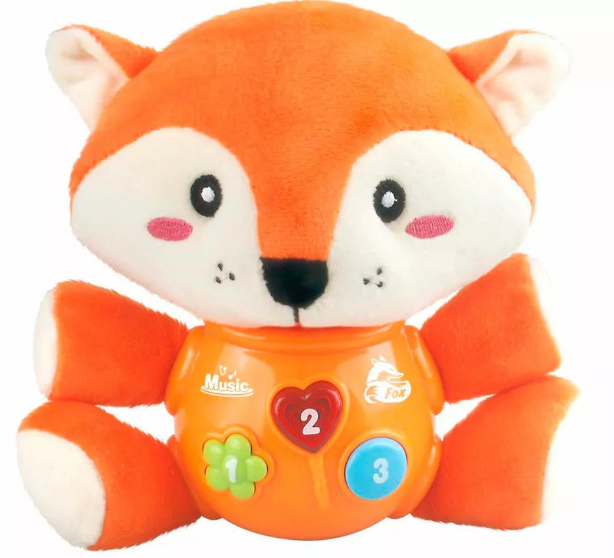 Translation missing: en.Zorro Musical de Peluche con Luz y Sonido de 24 cm